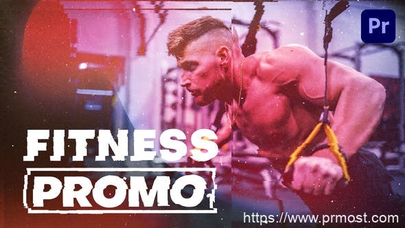 2708-史诗健身促销活动故障图片视频展示Pr模板Fitness Promo