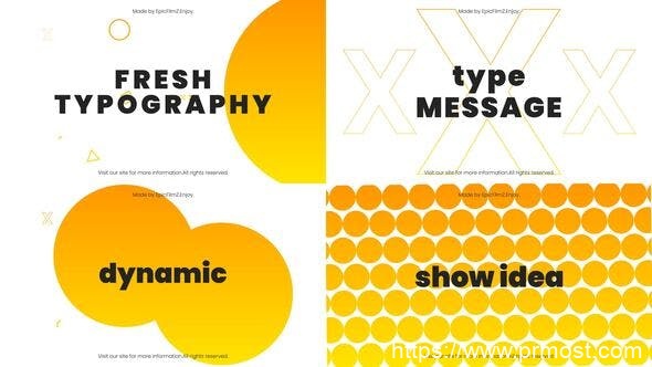 2778-清新版式图片标题演绎Pr模板Fresh Typography