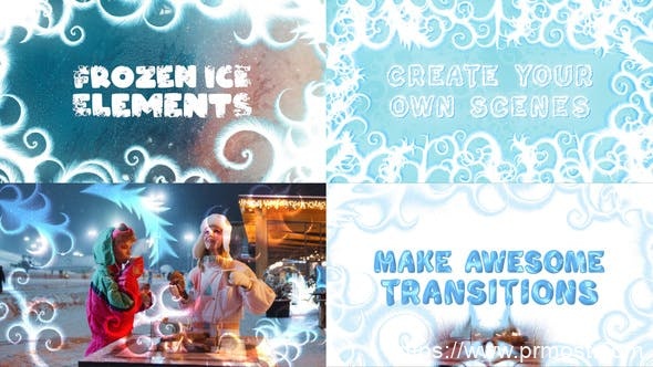 2783-Premiere Pro的冰冻寒冷元素动态演绎Pr模板Frozen Ice Elements for Premiere Pro MOGRT