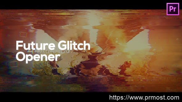2801-Premiere Pro的未来故障图片视频展示Pr模板Future Glitch Opener for Premiere Pro