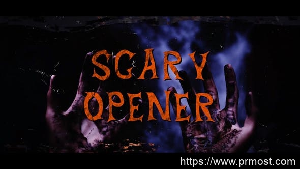 2971-适用于Premiere Pro的万圣节恐怖开场视频展示Pr模板Halloween Horror Opener