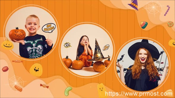 3018-万圣节快乐欢庆开场视频展示Pr模板Happy Halloween | Halloween Opener | MOGRT
