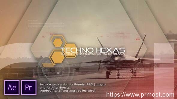 3042-六角形开瓶器技术推广视频展示Pr模板Hexagones Opener Techno Promo