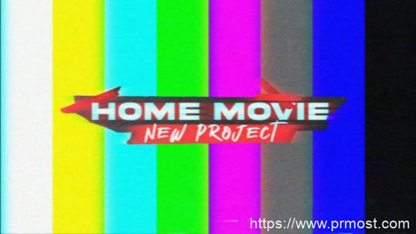 3077-91年代家庭电影复古标题视频展示Pr模板Home Movie(90s)