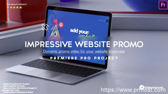 3106-适用于Premiere Pro的令人印象深刻的网站宣传视频展示Pr模板Impressive Website Promo – Web Demo Video Premiere Pro