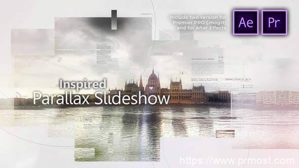3146-3D视差幻灯片放映展示Pr模板Inspired Parallax Slideshow