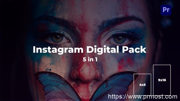 3161-用于Premiere Pro的Instagram数字视频展示包Pr模板Instagram Digital Pack for Premiere Pro