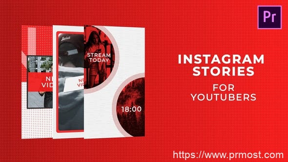 3202-YouTube用户的Instagram故事展示Pr模板Instagram Stories for Youtubers