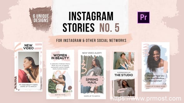 3205-Instagram手绘涂鸦产品促销宣传Pr模板Instagram Stories Hand Drawn 2