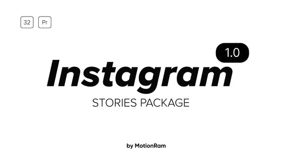 3213-Instagram故事基本图形动态展示Pr模板Instagram Stories Pack – Essential Graphics