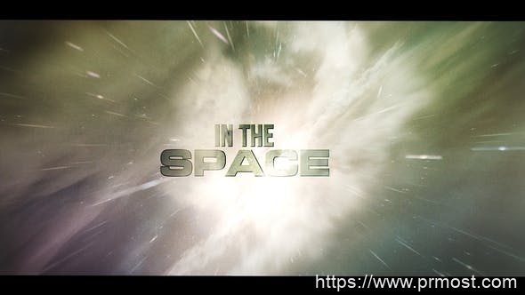 3232-在宇宙空间中的徽标视频动态演绎Pr模板In The Space Intro