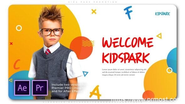 3256-儿童公园推广活动展示Pr模板Kids Park Promotion