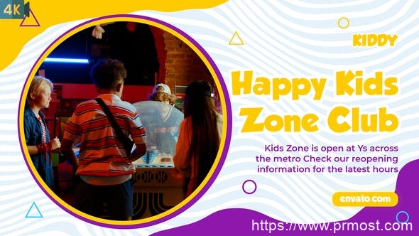 3267-儿童专区幻灯片展示Pr模板Kids Zone Slideshow | MOGRT