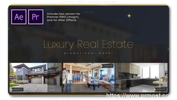 3378-豪宅产品促销活动展示Pr模板Luxury Real Estate Promo