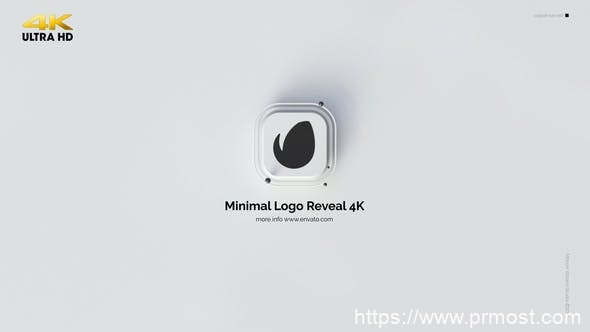 3473-简洁徽标显示动态演绎Pr模板Minimal Logo Reveal 4K