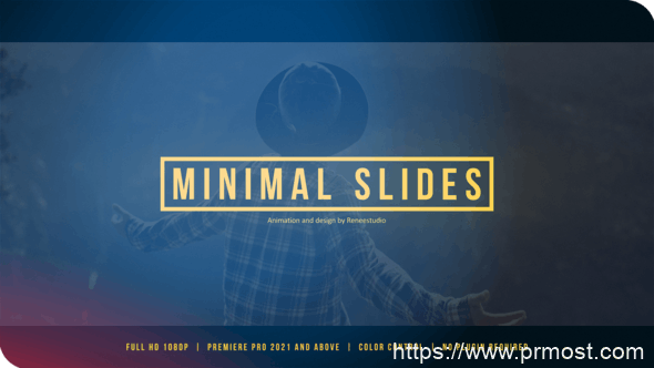 3493-Premiere Pro的最小幻灯片视频展示Pr模板Minimal Slides For Premiere Pro
