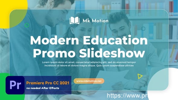 3559-现代教育幻灯片视频展示Pr模板Modern Education Slideshow (MOGRT)