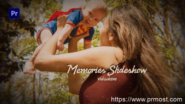 3885-照片幻灯片家庭回忆图文展示Pr模板Photo Slideshow – Family Memories