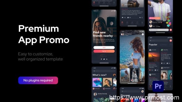 3933-Premiere Pro的高级清洁应用促销展示Pr模板Premium Clean App Promo for Premiere Pro
