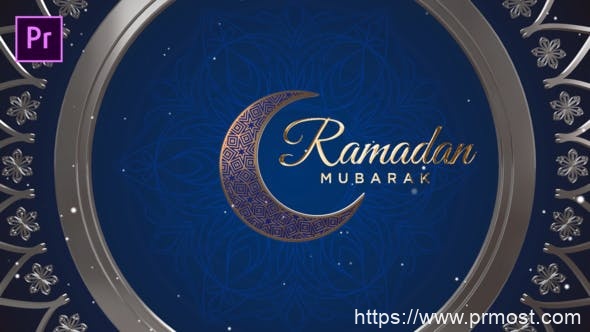 3996-斋月颗粒开幕图片视频展示Pr模板Ramadan Opener