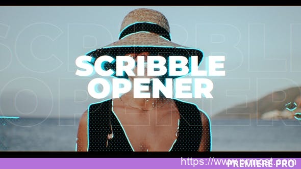 4079-卡通涂鸦开场图片视频展示Pr模板SCRBLR / Scribble Opener for Premiere
