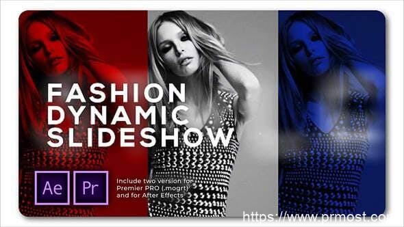 4172-幻灯片放映时尚动感产品促销宣传Pr模板Slideshow Fashion Dynamic