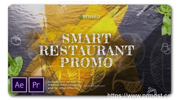 4177-智慧型餐厅推广促销活动Pr模板Smart Restaurant Promotion