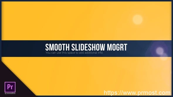4191-平滑幻灯片视频放映展示包装Pr模板Smooth Slideshow Mogrt Pack