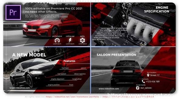 4257-跑车沙龙展示促销Pr模板Sport Car Salon Presentation