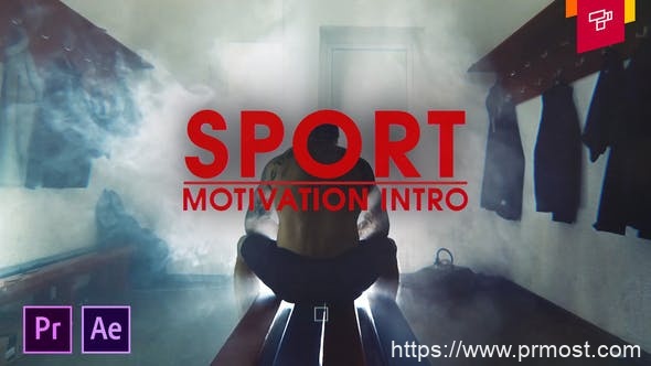 4267-体育运动故障图片视频展示Pr模板Sport Motivation Intro