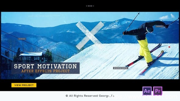 4268-体育运动图形动态演绎展示Pr模板Sport Motivation Promo