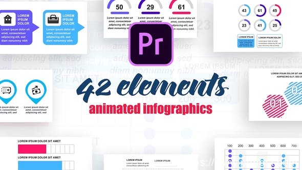 4381-适用于Premiere Pro的技术信息图表展示Pr模板Technology  Infographics Vol.6 for Premiere Pro