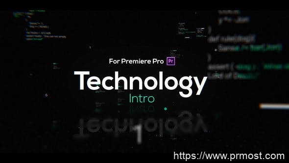 4382-Premiere Pro的商业数字技术标题视频展示Pr模板Technology Intro for Premiere Pro