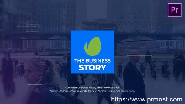 4403-商业故事产品促销开场视频展示Pr模板The Business Story MOGRT