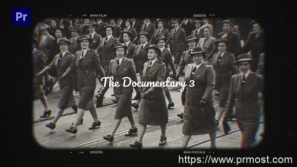 4410-电影纪录片图片视频展示Pr模板The Documentary 3