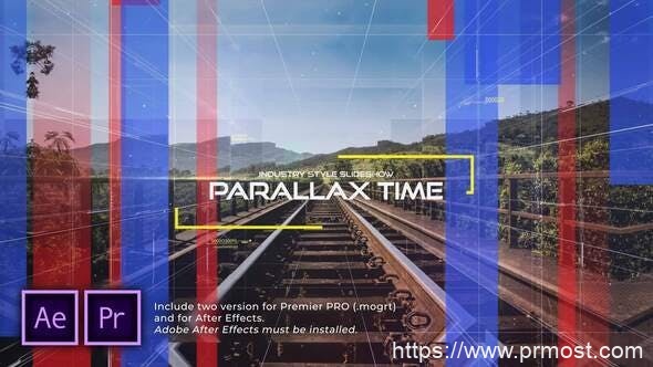4441-时代工业视差幻灯片视频展示Pr模板The Time Industry Parallax Slideshow