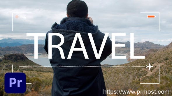 4521-旅行Vlog简介图片视频展示1Pr模板Travel Vlog Intro 3 in 1