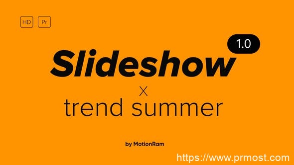 4524-适用于Premiere Pro的趋势夏季幻灯片基本图形演绎Pr模板Trend Summer Slideshow – – for Premiere Pro | Essential Graphics