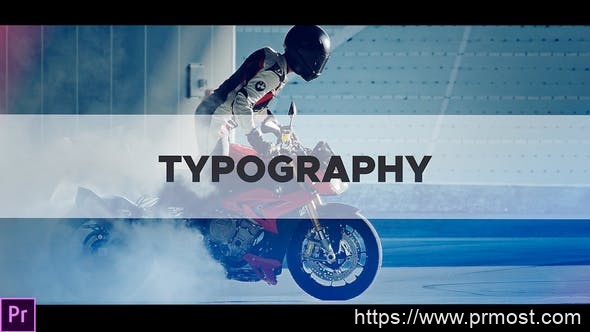 4575-史诗预告片图片视频排版展示Pr模板Typography Intro