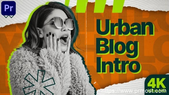 4644-城市社交媒体博客图片视频展示Pr模板Urban Blog Intro (MOGRT)