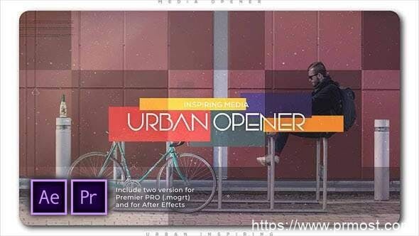 4658-都市励志媒体开场图片视频展示Pr模板Urban Inspiring Media Opener