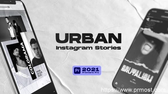 4660-都市Instagram社交媒体栏目包装Pr模板Urban Instagram Stories | MOGRT