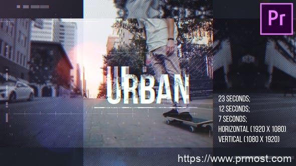 4671-城市动态街道图片视频展示Pr模板Urban Opener