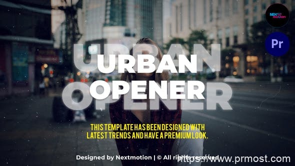 4674-城市动态活力开放图片视频展示Pr模板Urban Opener | MOGRT