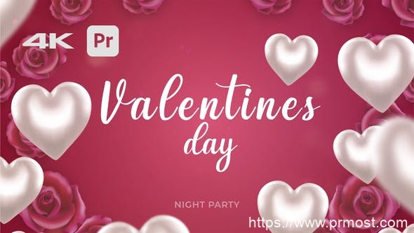 4698-情人节节日欢庆图片视频展示Pr模板Valentines Day Intro | MOGRT