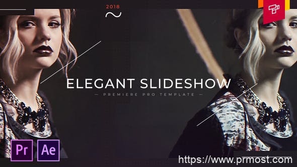 4738-优雅时尚幻灯片标题视频展示Pr模板Elegant Fashion Slideshow