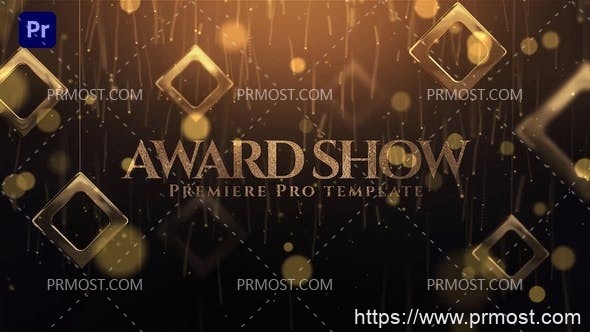 4984-金色粒子效果颁奖典礼Pr模板Award Show