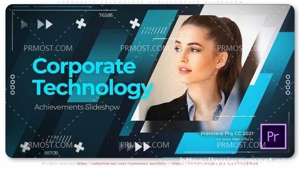 5043-企业技术成就幻灯片展示Pr模板Corporate Technology Achievements Slideshow