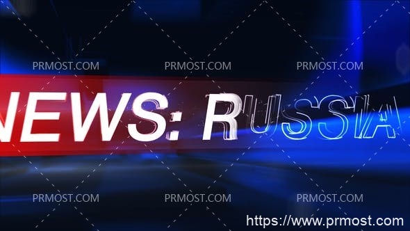5204-新闻俄罗斯栏目包装Pr模板News – Russia