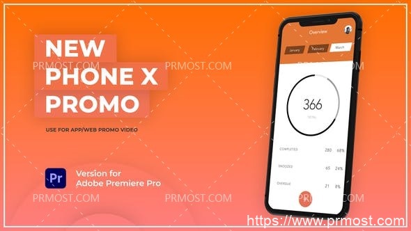 5221-手机应用程序产品促销宣传推广Pr模板Phone X Promo